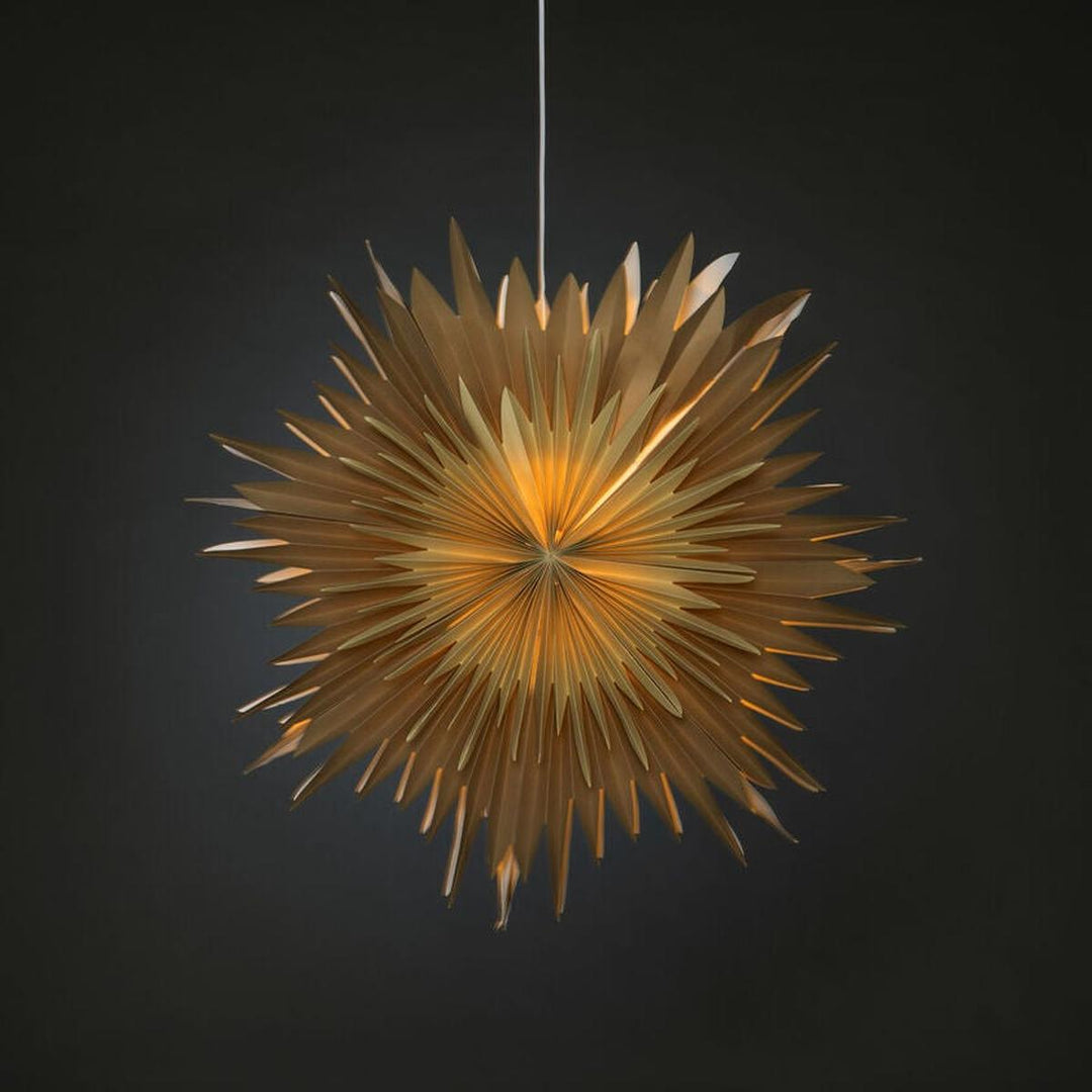 Adventsstjerne i papir – 80 cm-Julebelysning adventstjerne-Konstsmide-Greige/Brun-5933-360-Lightup.no
