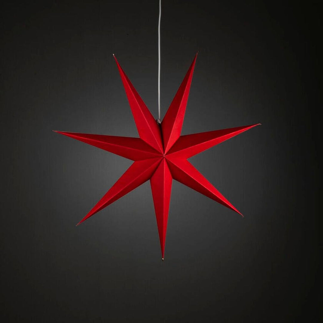 Adventsstjerne i papir med 7 spisser – 78 cm-Julebelysning adventstjerne-Konstsmide-Hvit-5944-200-Lightup.no
