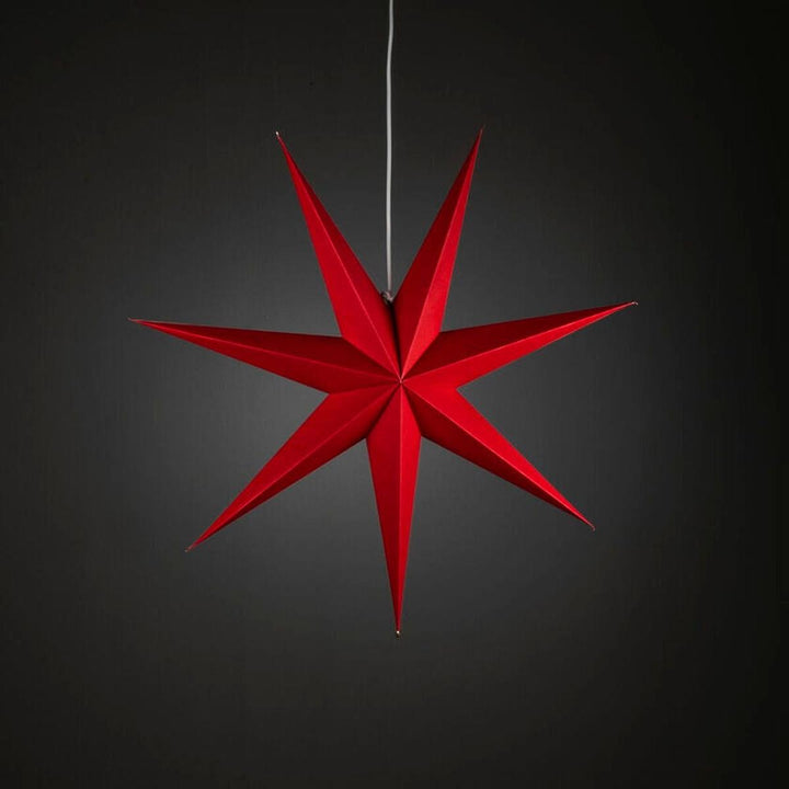 Adventsstjerne i papir med 7 spisser – 78 cm-Julebelysning adventstjerne-Konstsmide-Hvit-5944-200-Lightup.no