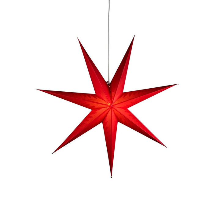 Adventsstjerne i papir med 7 spisser – 78 cm-Julebelysning adventstjerne-Konstsmide-Hvit-5944-200-Lightup.no