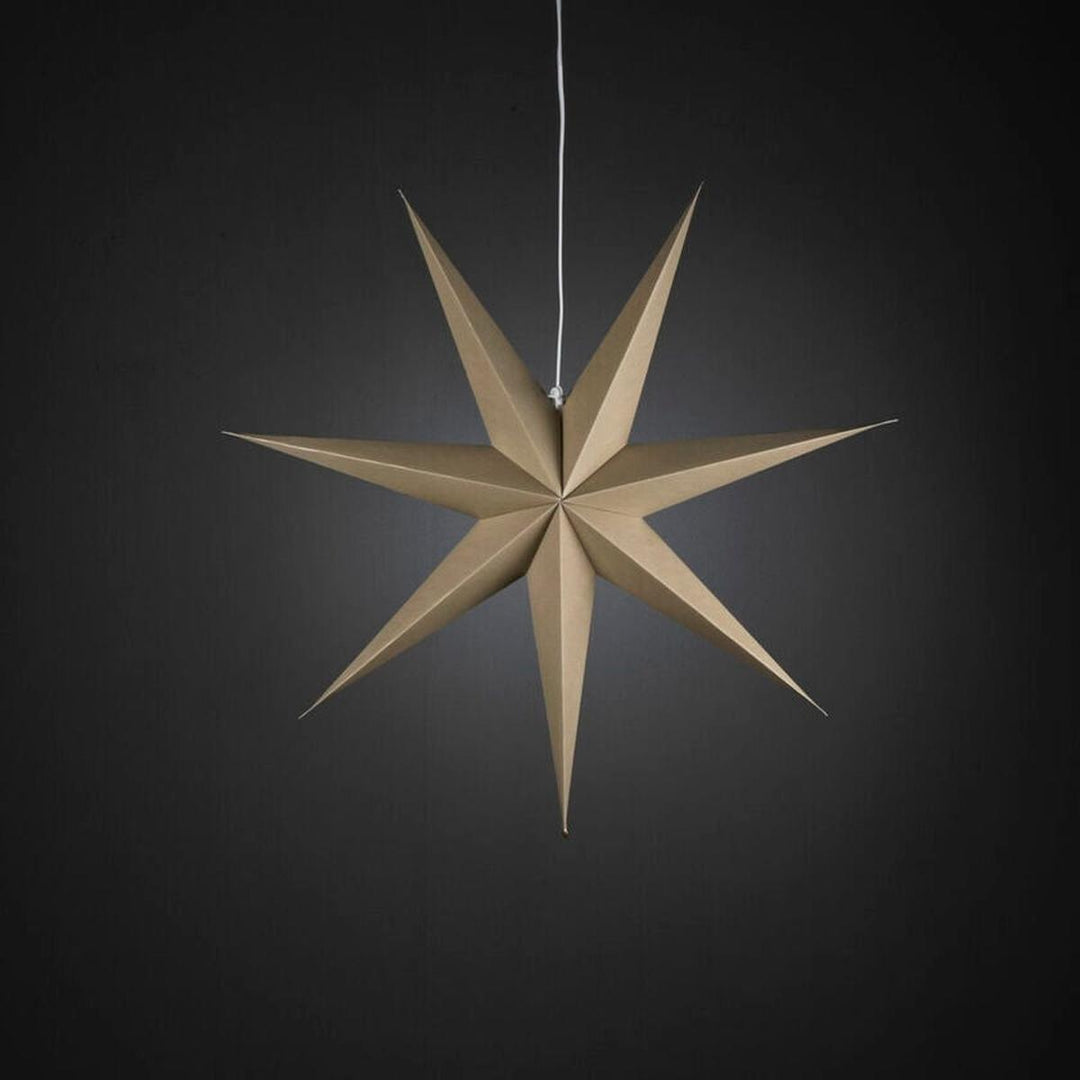 Adventsstjerne i papir med 7 spisser – 78 cm-Julebelysning adventstjerne-Konstsmide-Hvit-5944-200-Lightup.no