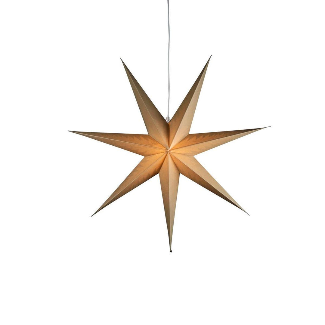Adventsstjerne i papir med 7 spisser – 78 cm-Julebelysning adventstjerne-Konstsmide-Hvit-5944-200-Lightup.no