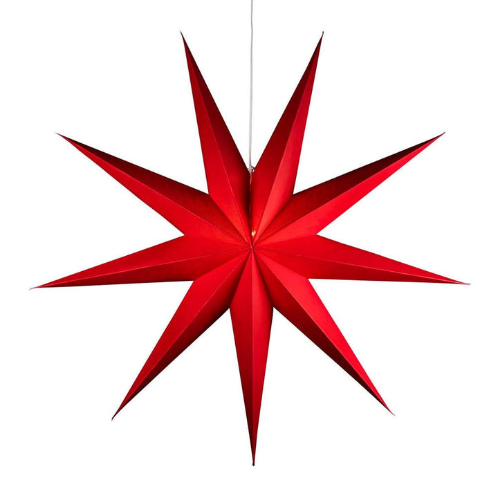 Adventsstjerne i papir med 9 spisser – 115 cm-Julebelysning adventstjerne-Konstsmide-Hvit-5945-200-Lightup.no