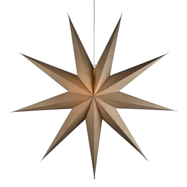 Adventsstjerne i papir med 9 spisser – 115 cm-Julebelysning adventstjerne-Konstsmide-Hvit-5945-200-Lightup.no