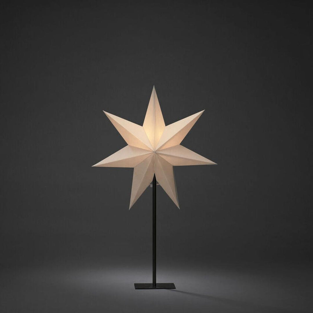 Adventsstjerne på metallfot – 65 cm – Greige-Julebelysning adventstjerne-Konstsmide-Greige-1761-350-Lightup.no