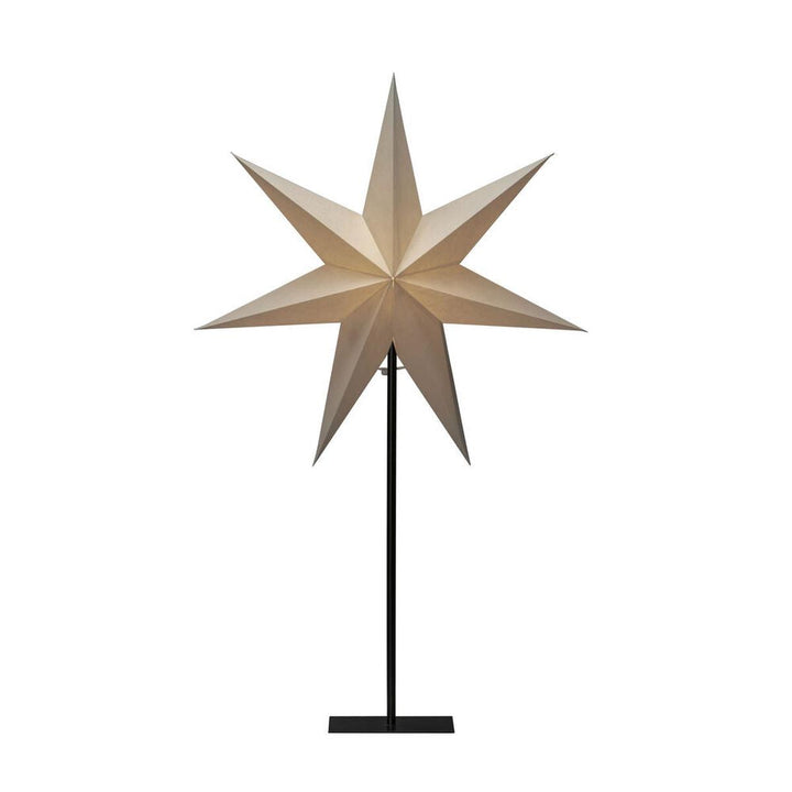 Adventsstjerne på metallfot – 80 cm – Greige-Julebelysning adventstjerne-Konstsmide-Greige-1762-350-Lightup.no