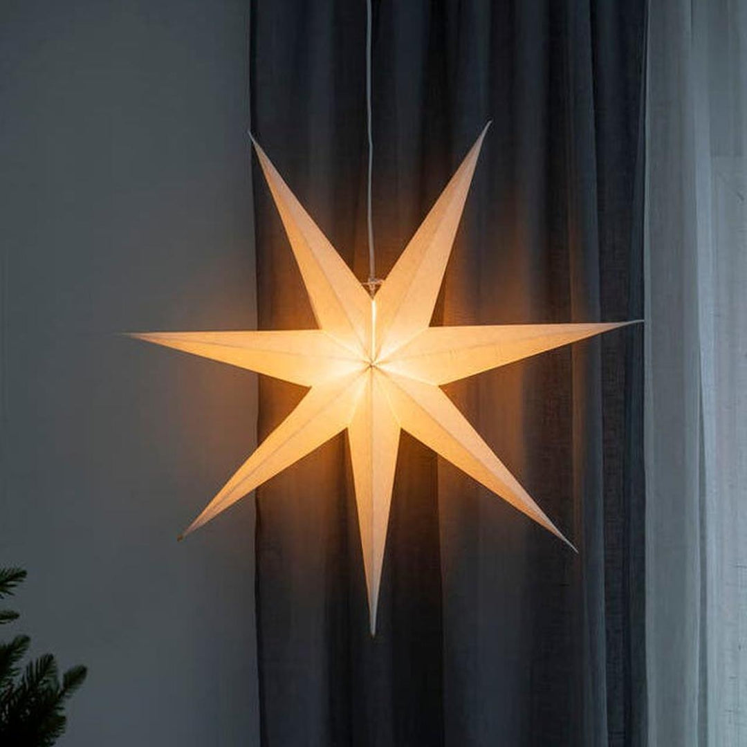 Adventstjerne 78 cm-Julebelysning adventstjerne-Konstsmide-Hamp Lin-5941–600-Lightup.no