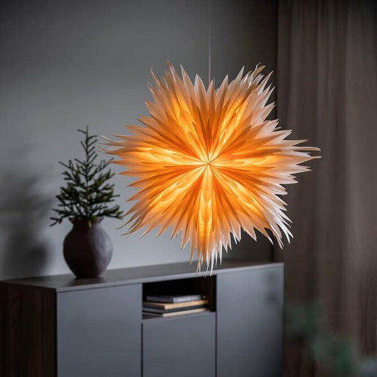 Adventstjerne 80 cm-Julebelysning adventstjerne-Konstsmide-Perlemor gullfarget-5937-280-Lightup.no