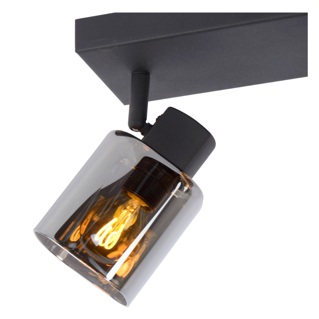 Alion taklampe 3 - Røykfarget/Svart-Taklamper-Lucide-Svart / Røyk-LC17999/03/30-Lightup.no