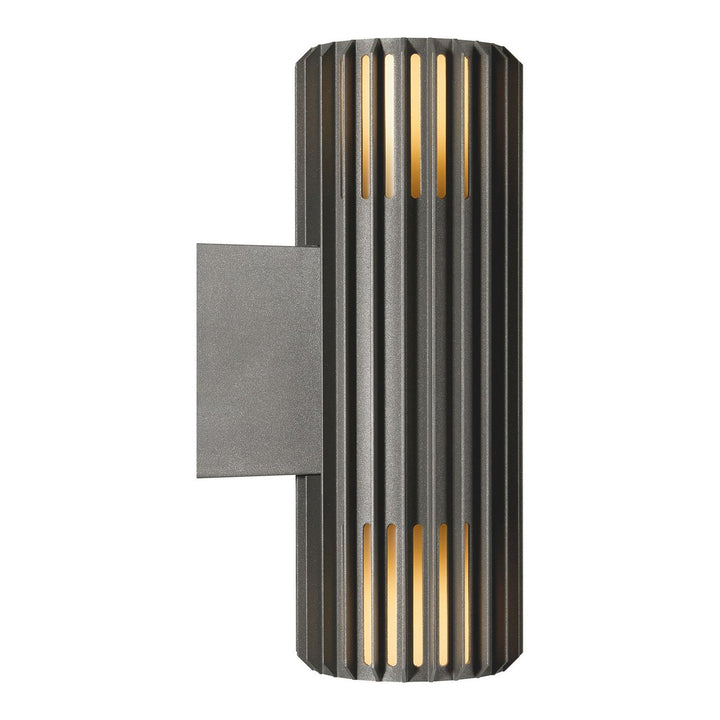 Aludra dobbel vegglampe seaside IP54-Utebelysning vegg opp og ned-Nordlux-Svart-2418121203-Lightup.no