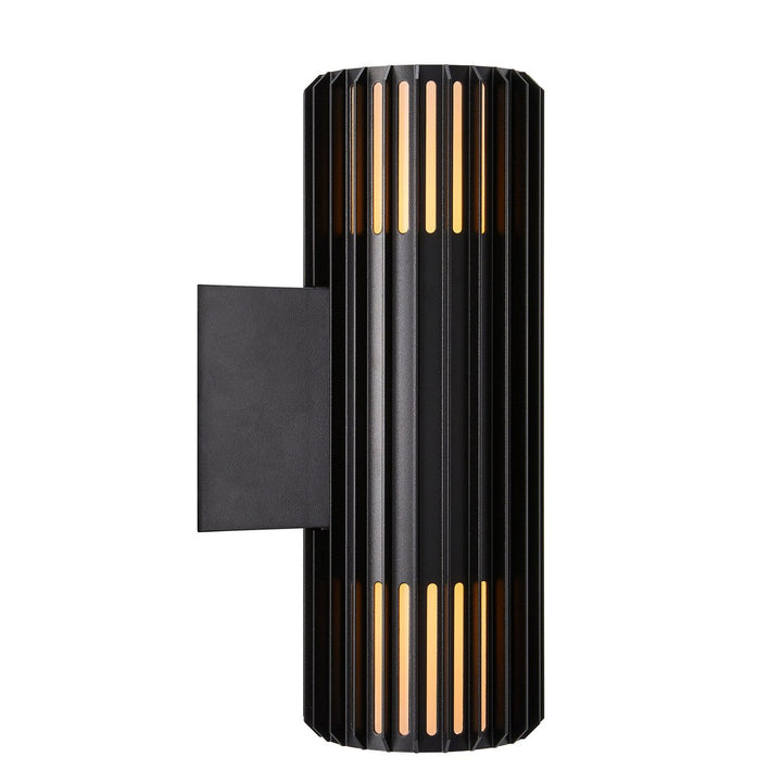 Aludra dobbel vegglampe seaside IP54-Utebelysning vegg opp og ned-Nordlux-Svart-2418121203-Lightup.no