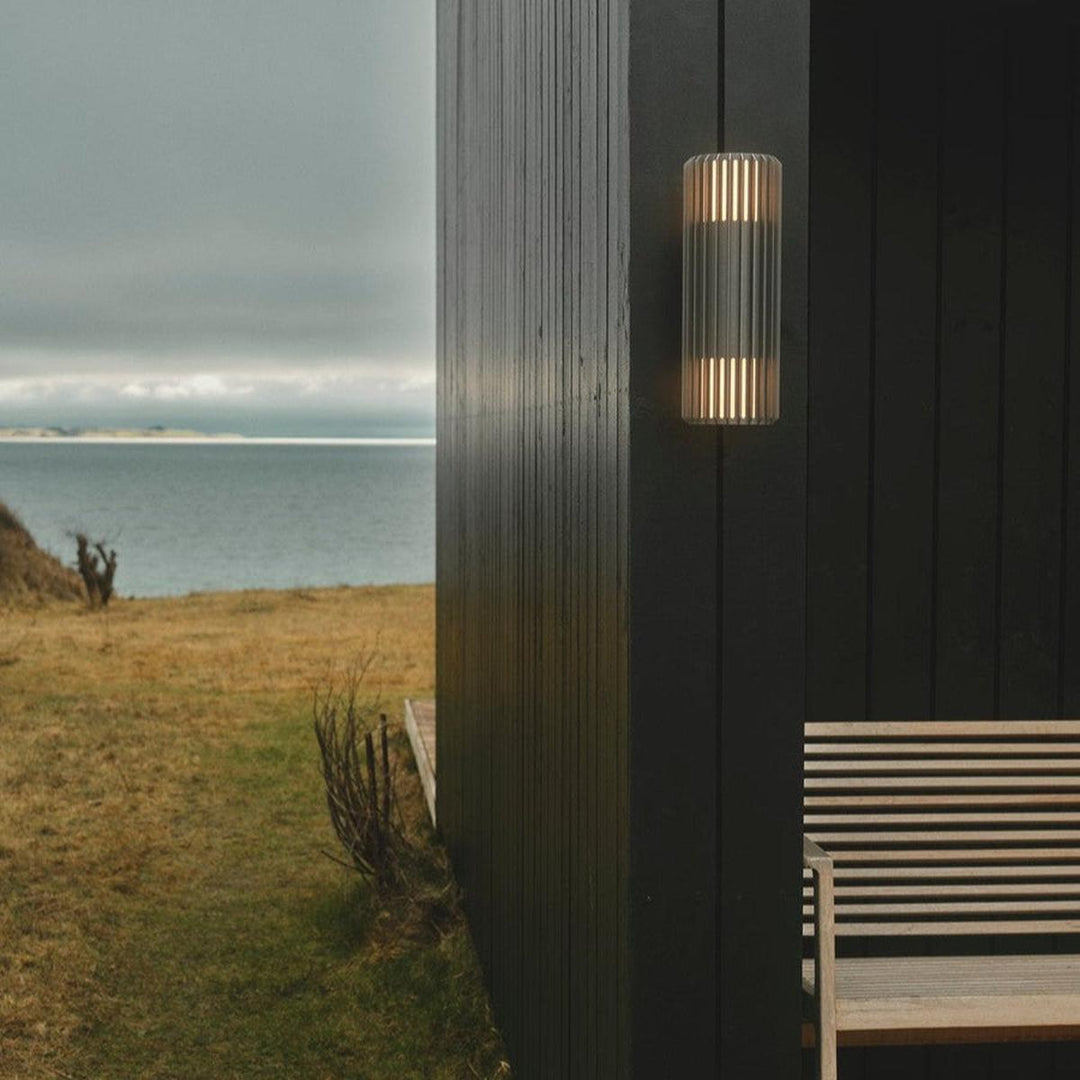 Aludra dobbel vegglampe seaside IP54-Utebelysning vegg opp og ned-Nordlux-Antrasitt-2418121250-Lightup.no