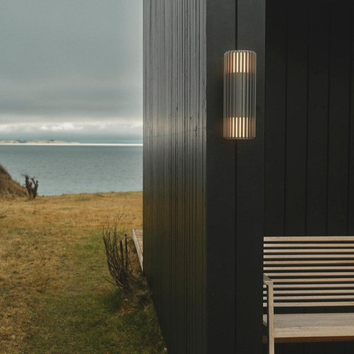 Aludra dobbel vegglampe seaside IP54-Utebelysning vegg opp og ned-Nordlux-Antrasitt-2418121250-Lightup.no