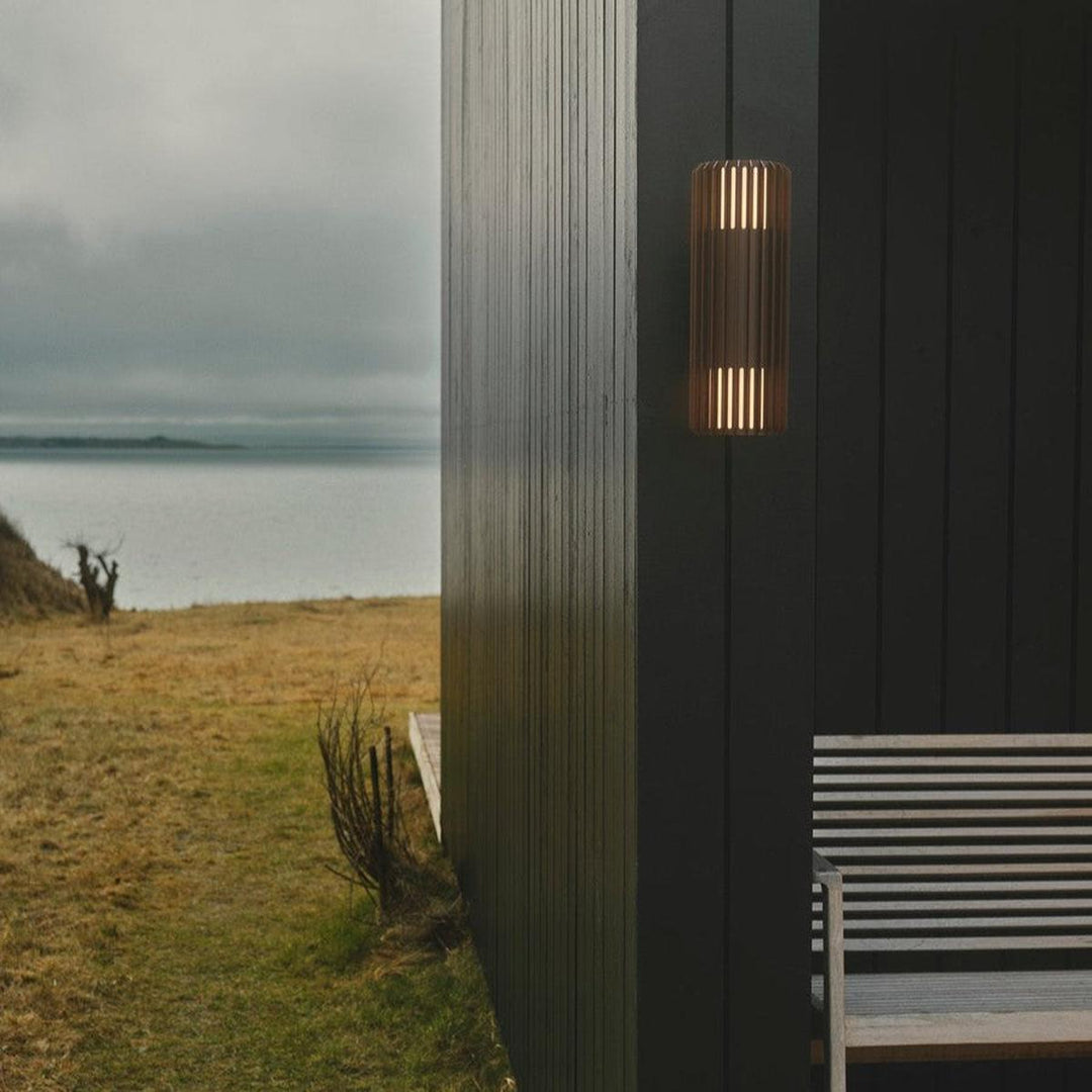Aludra dobbel vegglampe seaside IP54-Utebelysning vegg opp og ned-Nordlux-Brun-2418121261-Lightup.no