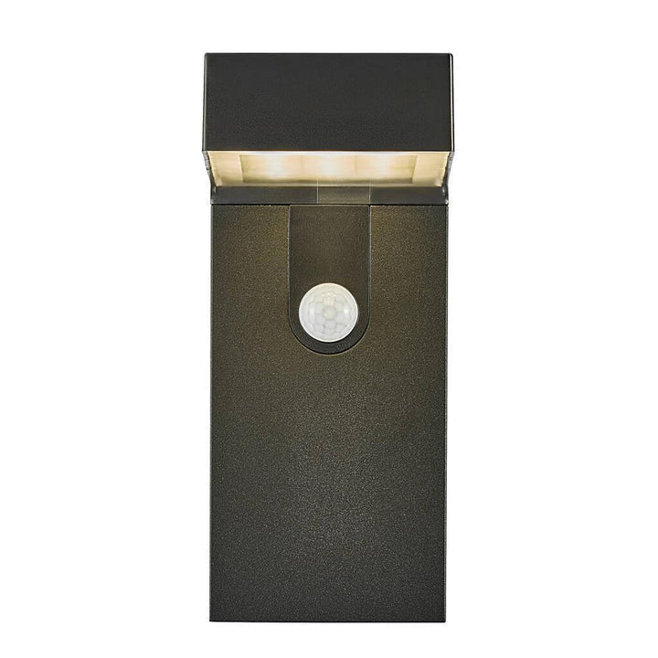 Alya vegglampe solcelle med bevegelsessensor - Svart-Utebelysning vegg opp og ned-Nordlux-Svart-2118231003-Lightup.no