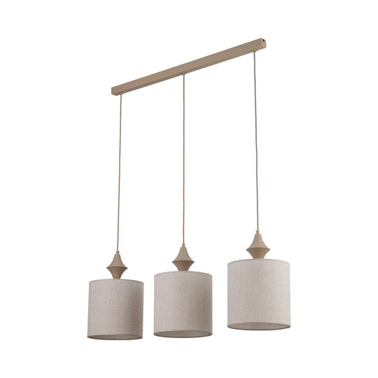 Amura takpendel 3-lys - Dimbar-Takpendler-TK Lighting-Sand / Lin-TK-11439-Lightup.no