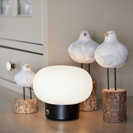 Amy bordlampe - Oppladbar-Bordlamper-Ms - belysning-Hvit / Svart-9400000498-Lightup.no