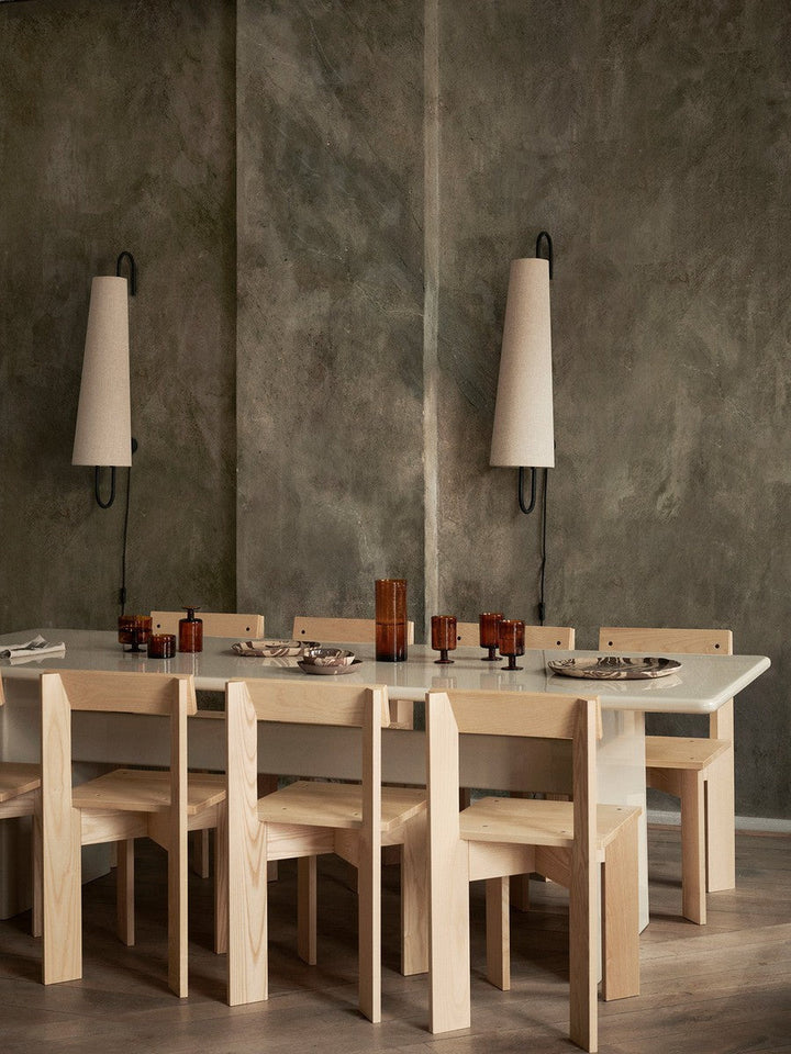 Ancora vegglampe - Svart/Natural-Vegglamper-Ferm Living-Natur-Feg__1104268244-Lightup.no