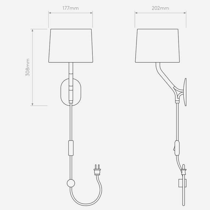 Arbor vegglampe-Vegglamper-Astro Lighting-Svart-Asg__1479001-Lightup.no