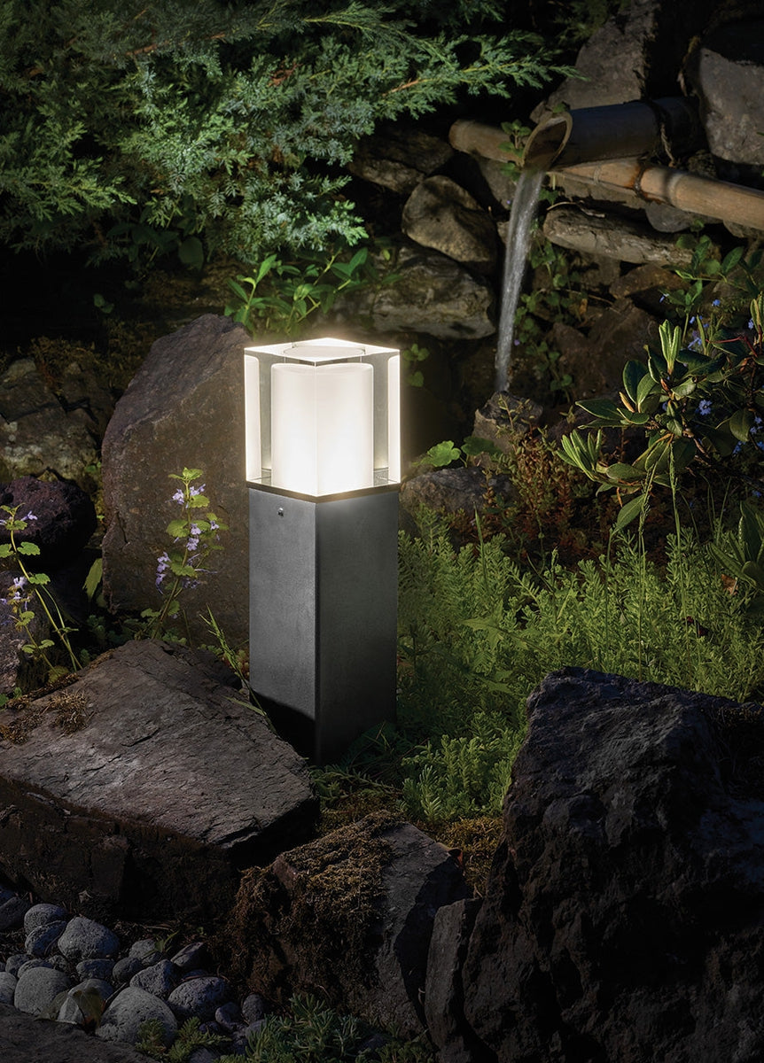 Arendal 1566 pullert 4W LED 37 cm-Utebelysning pullert-Norlys-Svart-3102479-Lightup.no