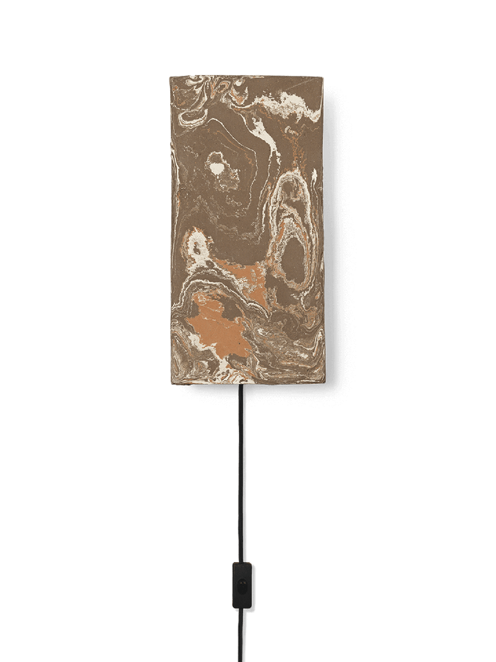 Argilla vegglampe - brun marmor-Vegglamper-Ferm Living-Brun-Feg__1104266484-Lightup.no