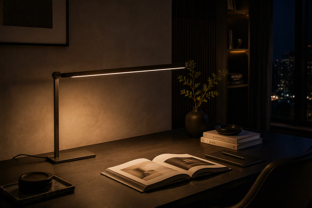 Ariel bordlampe 20W 3000 Kelvin - 3-step dim-Bordlamper-NorDesign-KQ Bronse-370803021-Lightup.no