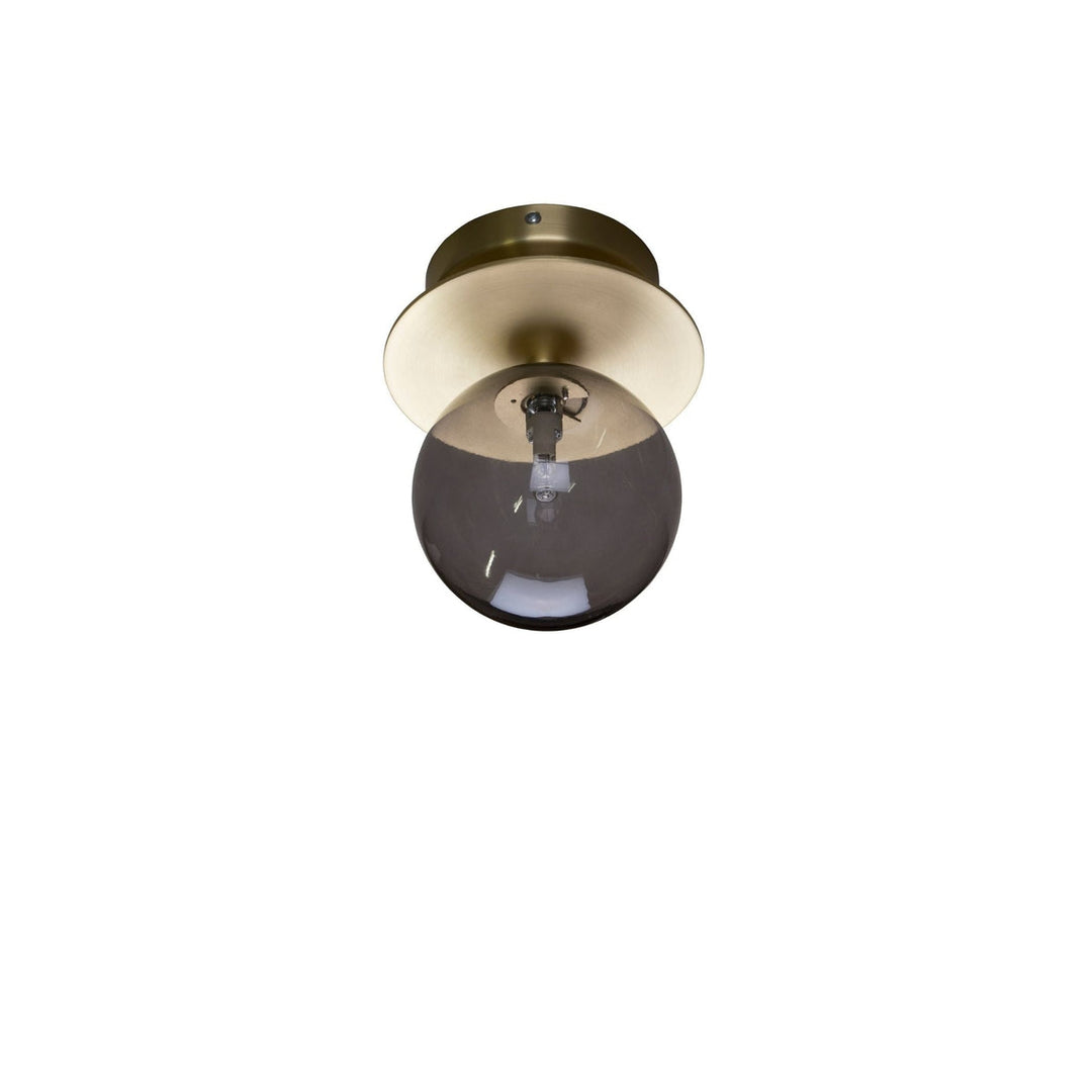 Art deco tak/vegglampe IP44-Taklamper-Globen Lighting-Krom/Opal-Lightup.no