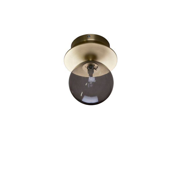 Art deco tak/vegglampe IP44-Taklamper-Globen Lighting-Krom/Opal-Lightup.no
