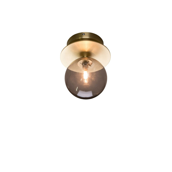 Art deco tak/vegglampe IP44-Taklamper-Globen Lighting-Messing/Røykfarget-694156-Lightup.no