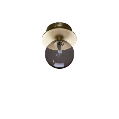 Art deco tak/vegglampe IP44-Taklamper-Globen Lighting-Messing/Røykfarget-694156-Lightup.no