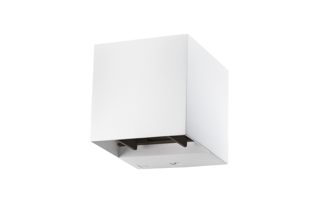 Artes Mini 8W vegglampe opp/ned lys IP44 3000 Kelvin - Dimbar-Utebelysning vegg opp og ned-Sg Armaturen As-Hvit-3183101-Lightup.no