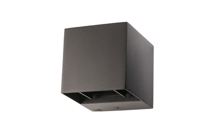 Artes Mini 8W vegglampe opp/ned lys IP44 3000 Kelvin - Dimbar-Utebelysning vegg opp og ned-Sg Armaturen As-Grafitt-3183104-Lightup.no