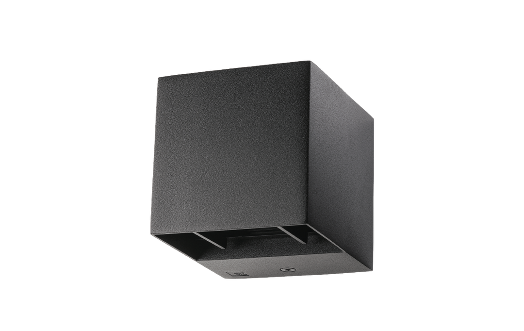 Artes Mini 8W vegglampe opp/ned lys IP44 3000 Kelvin - Dimbar-Utebelysning vegg opp og ned-Sg Armaturen As-Svart-3183107-Lightup.no