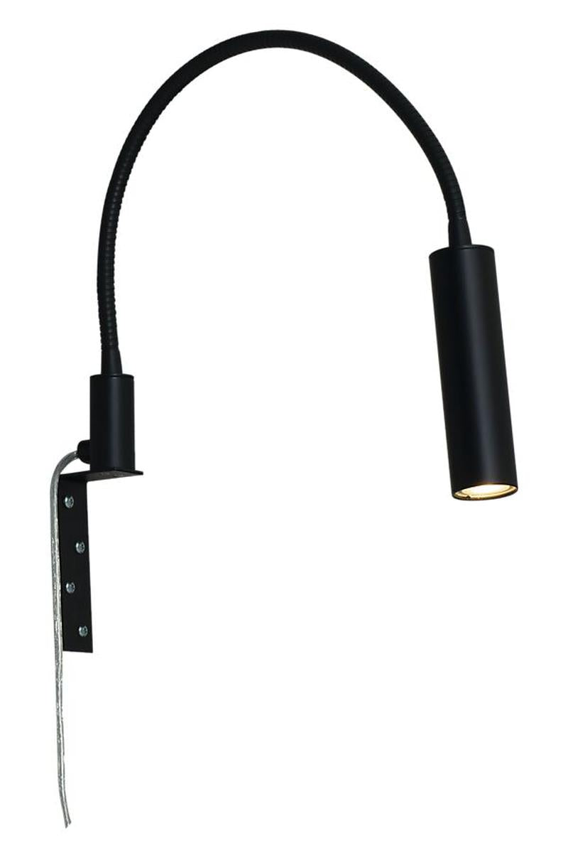 Artic sengelampe 5,5 Watt 3000 Kelvin - Dimbar-Vegglamper-Aneta Lighting-Svart-20004-15-Lightup.no