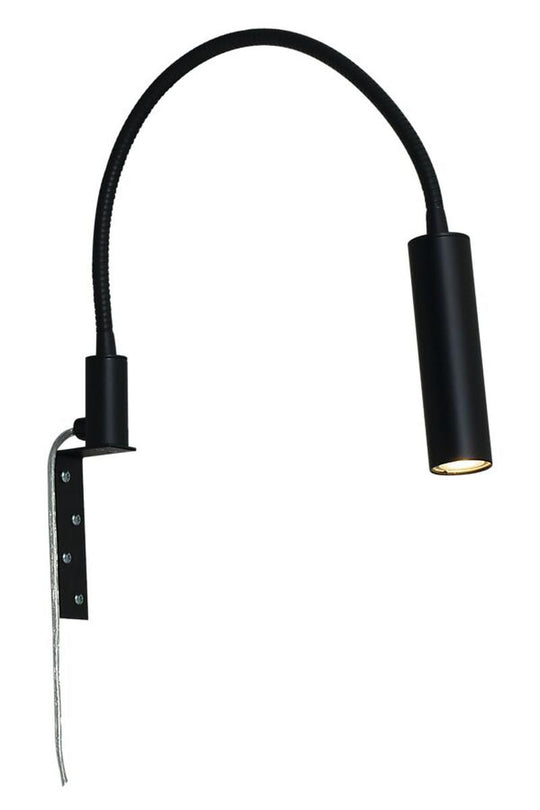 Artic sengelampe 5,5 Watt 3000 Kelvin - Dimbar-Vegglamper-Aneta Lighting-Svart-20004-15-Lightup.no