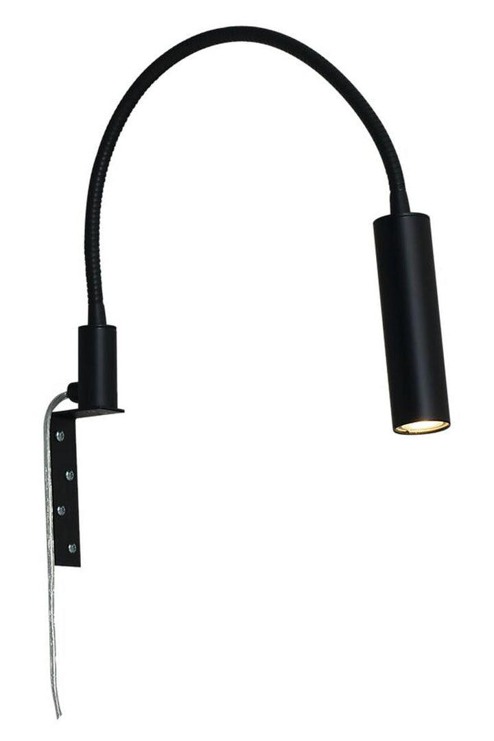 Artic sengelampe 5,5 Watt 3000 Kelvin - Dimbar-Vegglamper-Aneta Lighting-Svart-20004-15-Lightup.no