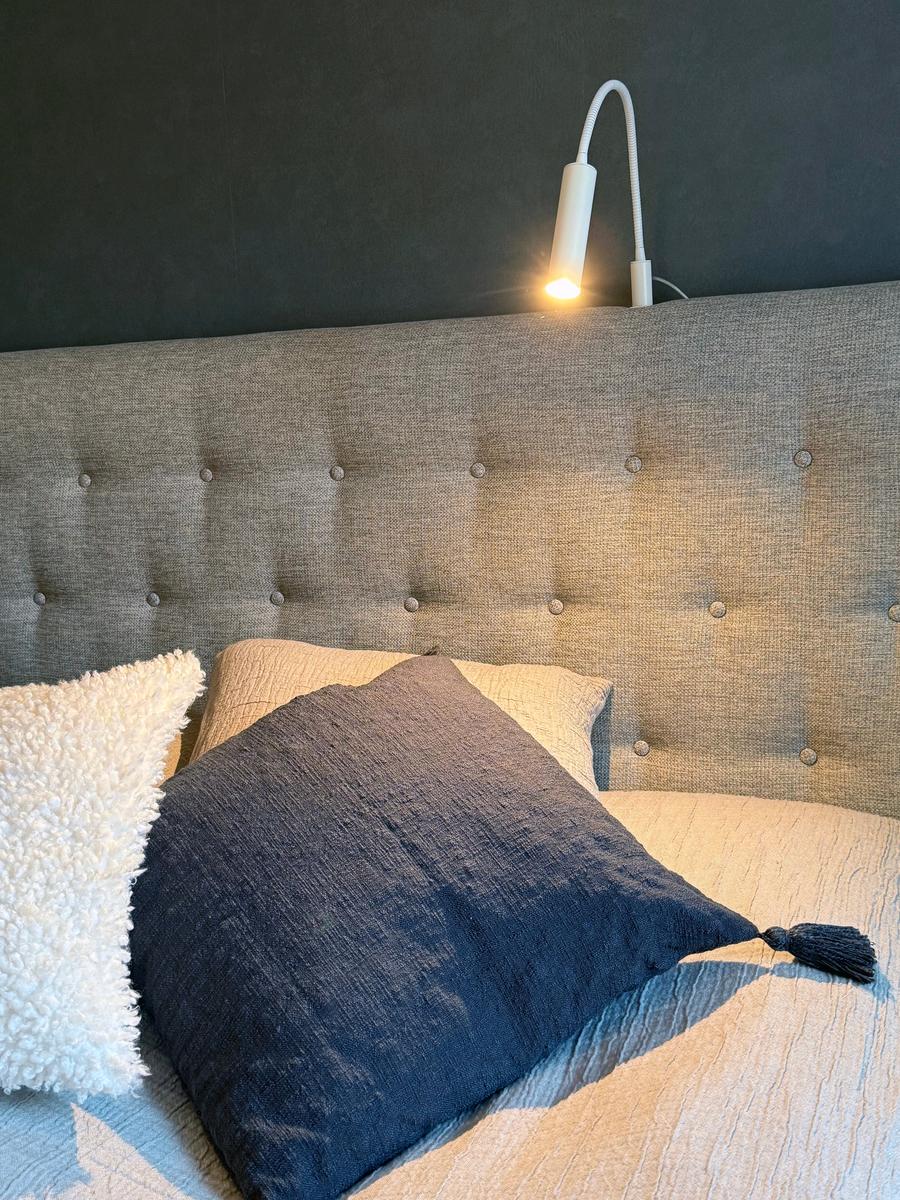 Artic sengelampe 5,5 Watt 3000 Kelvin - Dimbar-Vegglamper-Aneta Lighting-Svart-20004-15-Lightup.no