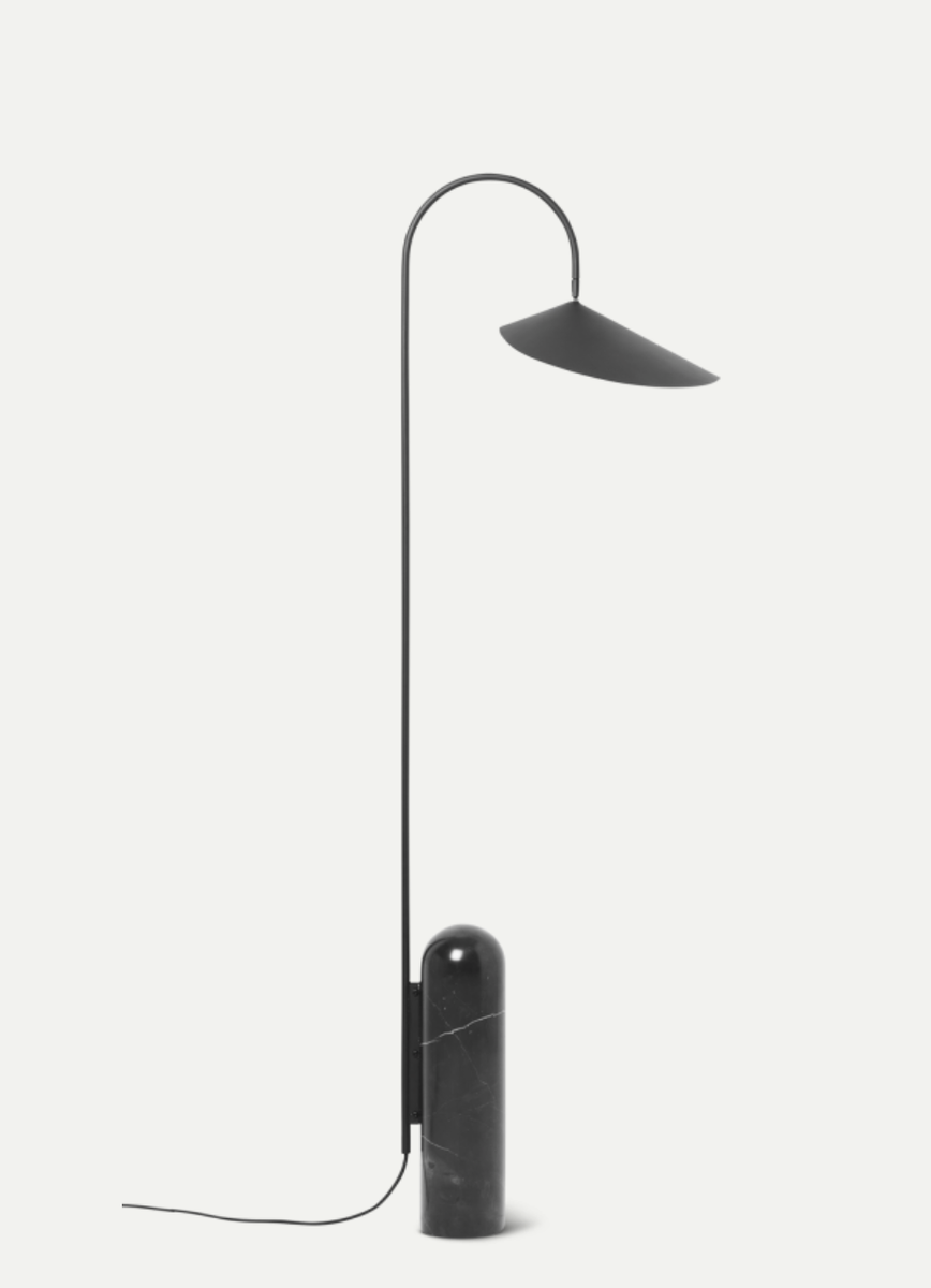 Arum gulvlampe - svart-Gulvlamper-Ferm Living-Svart-Feg__100133101-Lightup.no