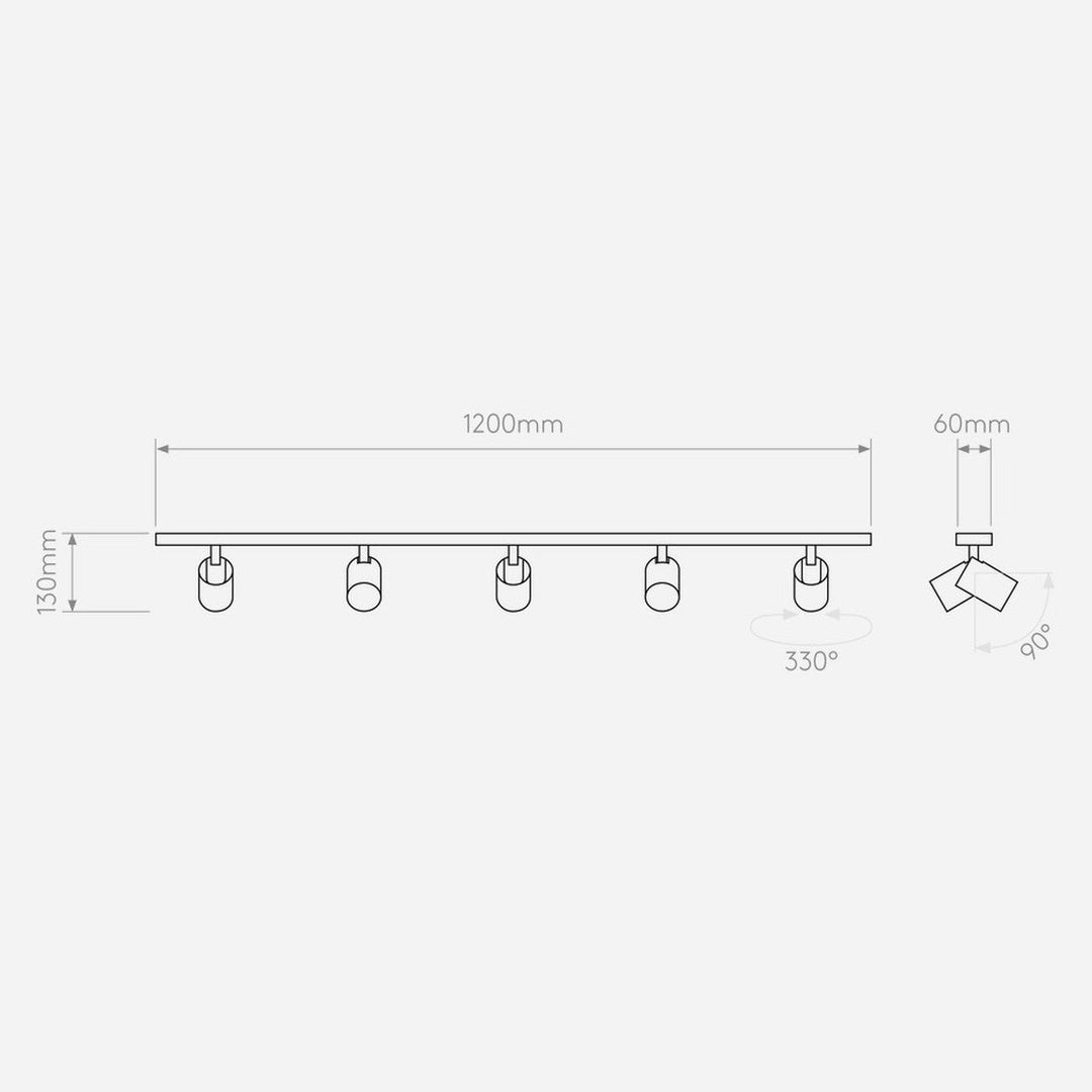 Ascoli Five Bar-Taklamper-Astro Lighting-Bronse-Asg__1286060-Lightup.no