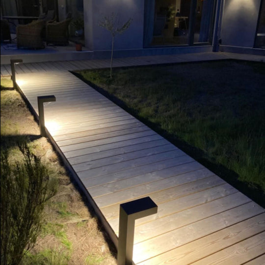 Asker pullert 1310 55 cm-Utebelysning pullert-Norlys-Aluminium-3104108-Lightup.no