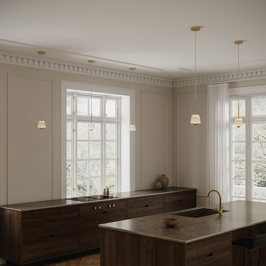 Asteea 1 takpendel 7,2W 2700 Kelvin - Dimbar-Takpendler-Nuura-Messing / Klar-Nua__2173001-Lightup.no