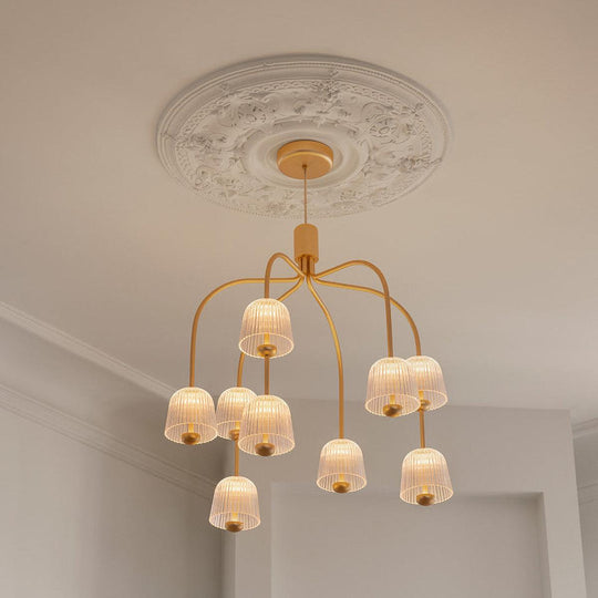 Asteea 9 takpendel 33W 2700 Kelvin - Dimbar-Takpendler-Nuura-Messing / Klar-Nua__2171101-Lightup.no