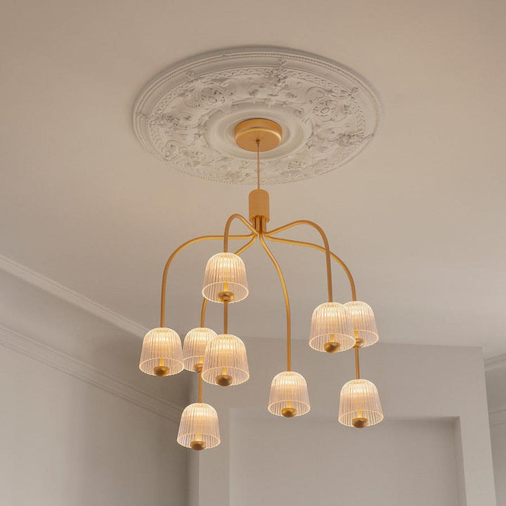 Asteea 9 takpendel 33W 2700 Kelvin - Dimbar-Takpendler-Nuura-Messing / Klar-Nua__2171101-Lightup.no