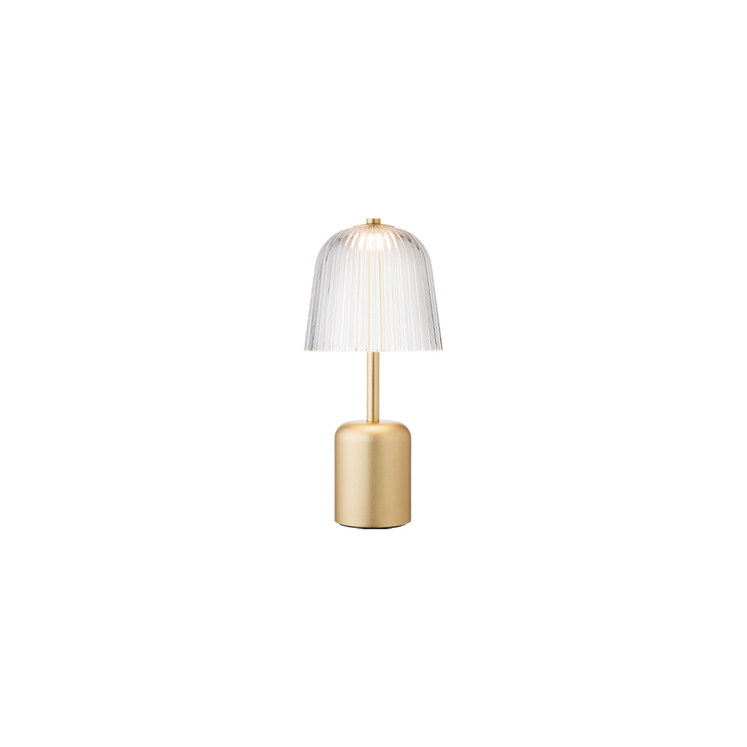 Asteea bærbar bordlampe 2W 2200 Kelvin IP65 - Oppladbar-Bordlamper-Nuura-Messing / Klar-Nua__2178001-Lightup.no