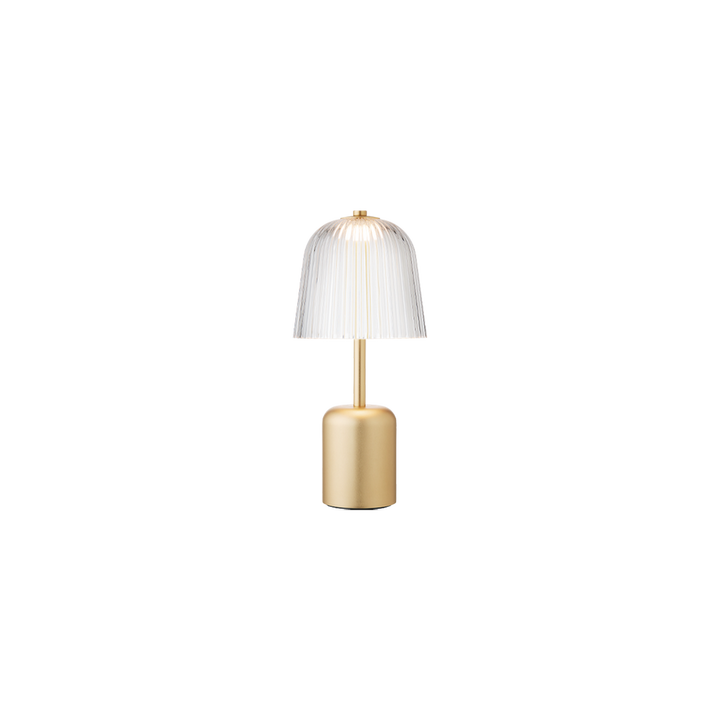 Asteea bærbar bordlampe 2W 2200 Kelvin IP65 - Oppladbar-Bordlamper-Nuura-Messing / Klar-Nua__2178001-Lightup.no