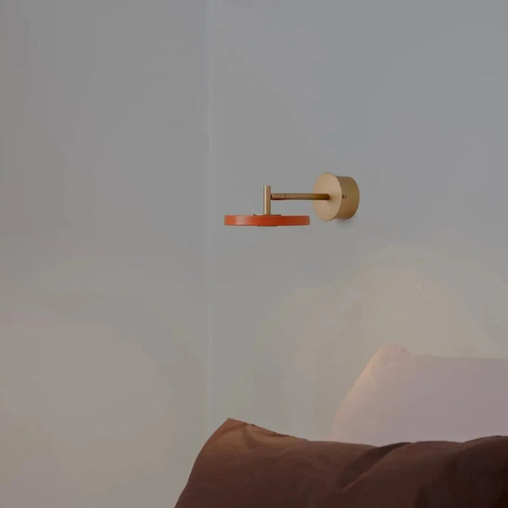 Asteria vegglampe kort til skjult anlegg-Vegglamper-Umage-Nuance mist / messing-2276C4264-Lightup.no