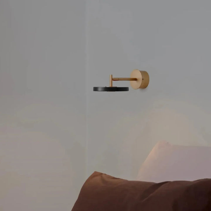 Asteria vegglampe kort til skjult anlegg-Vegglamper-Umage-Nuance mist / messing-2276C4264-Lightup.no