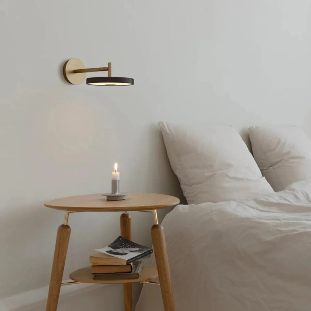 Asteria vegglampe kort til skjult anlegg-Vegglamper-Umage-Nuance mist / messing-2276C4264-Lightup.no