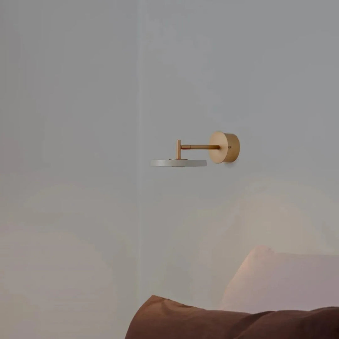 Asteria vegglampe kort til skjult anlegg-Vegglamper-Umage-Nuance mist / messing-2276C4264-Lightup.no