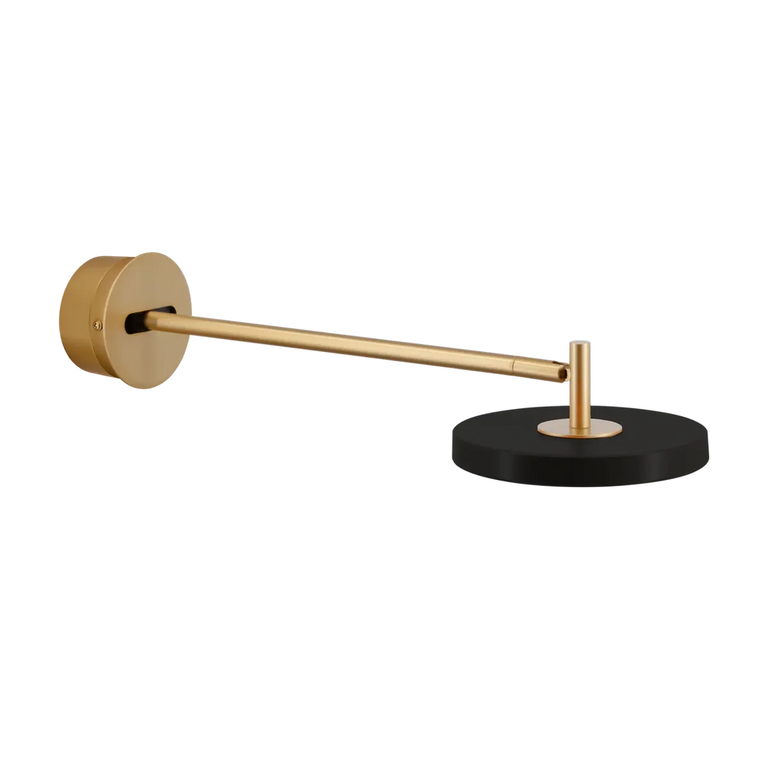 Asteria vegglampe lang til skjult anlegg-Vegglamper-Umage-Svart / messing-2282C4264-Lightup.no